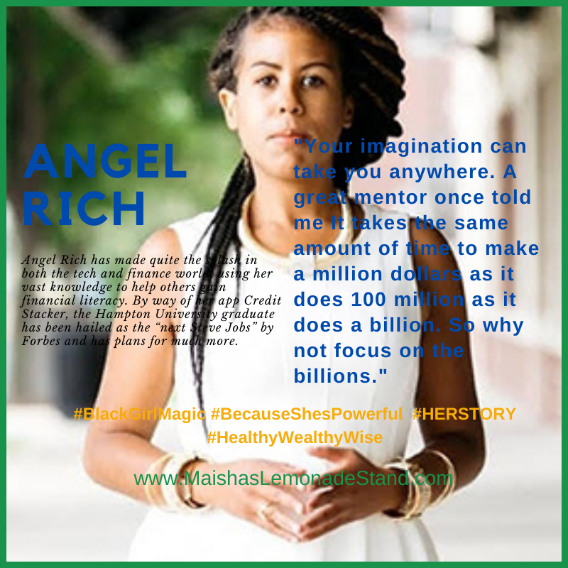 Angel Rich Hampton University quote